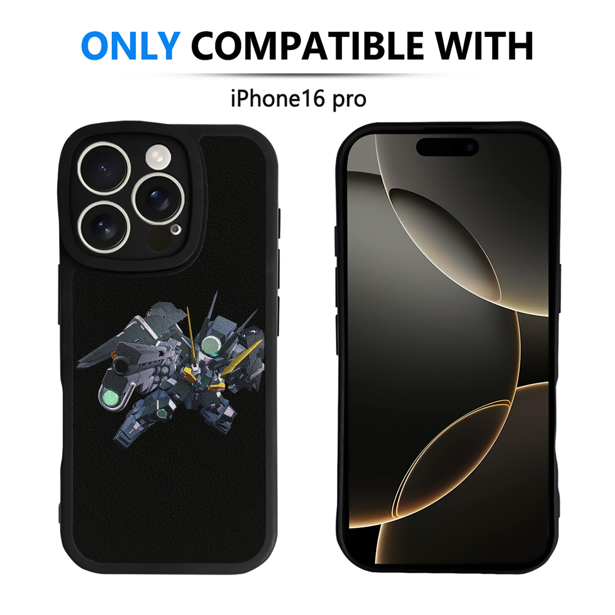 （画像用） 機動戦士ガンダム Mobile Suit Gundam 【iPhone 16シリーズ対応】シリコンスマホケース（レザー調） 材質：シリコン